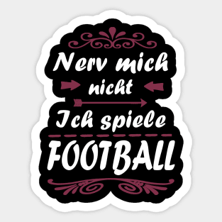 American Football Touchdown Geschenk Mädchen Sticker